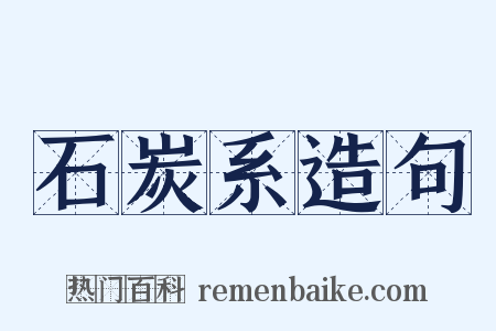 石炭系造句是什么意思的图片